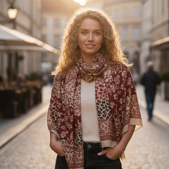 Scarf Animal Jaquard Oblong