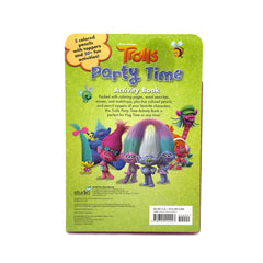 Dream Works - Trolls Party Time Activity Book 5 Colored Pencils With Toppers And 50 + Activities - pre priced $9.99