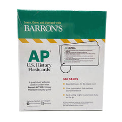 Barron's AP US History Flashcards Fourth Edition 500 cards - pre priced sticker $29.99,