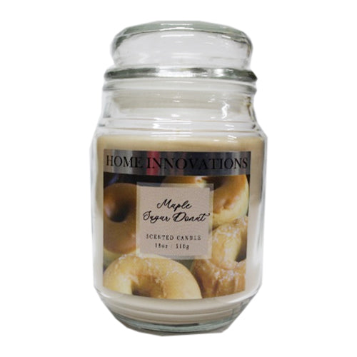 Home Innovations 18oz Jar Candle - Maple Sugar Donut