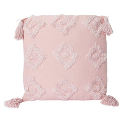 Room 2 Room 16X16 7in Tufted Cotton Pillow With Fringe Boho Design, Assorted Colors 8 of Each Pink Pillow UPC # 192234210115 White Pillow UPC # 1922342101148 - Black UPC # 1922342101162
