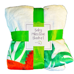 NOVO Baby Baby Monthly Milestone Blanket- Dinosaur (Repack Box)