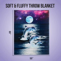 Dolphin Throw Blanket 50 x 60