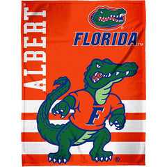 Sleep Squad Florida Gators Al. E Gator 60" x 80" Raschel Throw Blanket