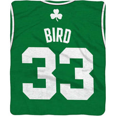 Sleep Squad Boston Celtics Larry Bird 60" x 80" Raschel Throw Blanket