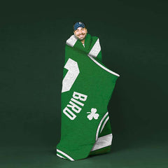 Sleep Squad Boston Celtics Larry Bird 60" x 80" Raschel Throw Blanket