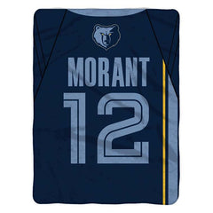 Sleep Squad Memphis Grizzlies Ja Morant 60" x 80" Raschel Throw Blanket