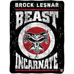 WWE Brock Lesnar 60" X 80" Raschel Throw Blanket