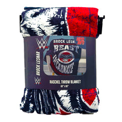 WWE Brock Lesnar 60" X 80" Raschel Throw Blanket