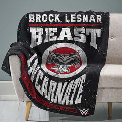 WWE Brock Lesnar 60" X 80" Raschel Throw Blanket