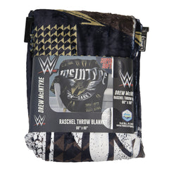 Sleep Squad WWE Drew McIntyre 60" x 80" Raschel Throw Blanket