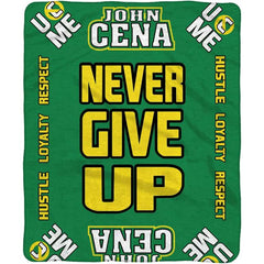 Sleep Squad WWE John Cena 60" x 80" Raschel Throw Blanket