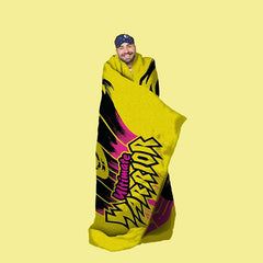 Sleep Squad WWE Ultimate Warrior 60"x 80"Raschel Throw Blanket