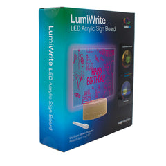 AURA LED LUMIWRITE ACRYLIC SIGN BOARD