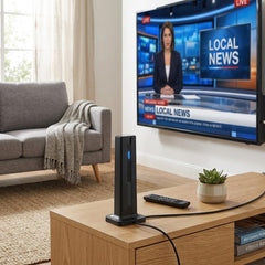 Antier Digital Indoor TV Antenna - Includes Power Amplifier and 9.8ft Coaxial Cable