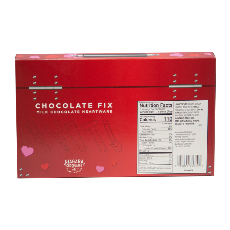 Load image into Gallery viewer, Niagara Chocolates Milk Chocolate Heartware Tool Kit 3.75 Oz - Exp. 6/2/24
