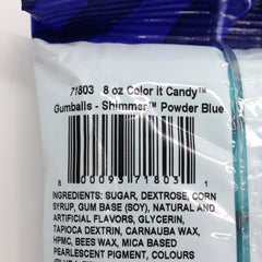 Color It Candy Gumball Shimmer Powder Blue 8 Oz Pg Bag - Coded 2185, 2189,2192,2222