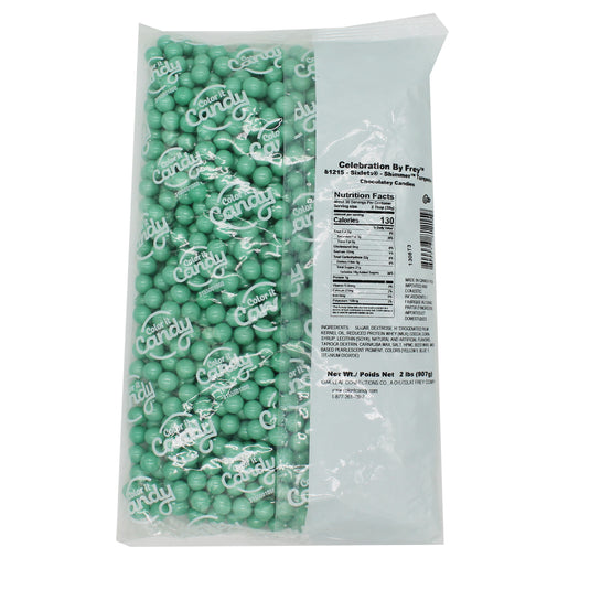 Color It Candy Sixlets - 2 lb Bag - Shimmer Turquoise - Coded 1308T3