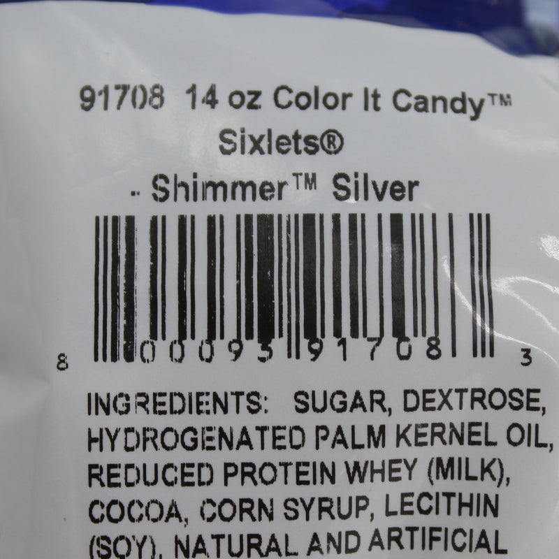 Load image into Gallery viewer, Color It Candy Sixlets 14 oz Bag - Shimmer Silver - Exp. 0525
