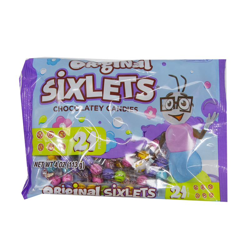 Load image into Gallery viewer, Original Sixlets Chocolatey Candies -Spring Mix - 4 oz. Bag -21 Pc Bag- Coded 2038T2

