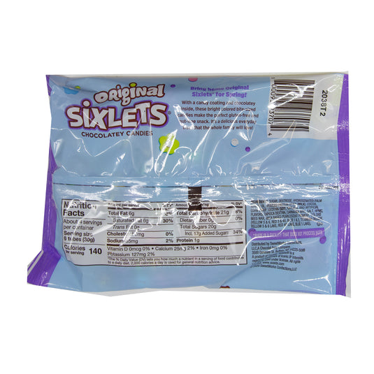 Original Sixlets Chocolatey Candies -Spring Mix - 4 oz. Bag -21 Pc Bag- Coded 2038T2