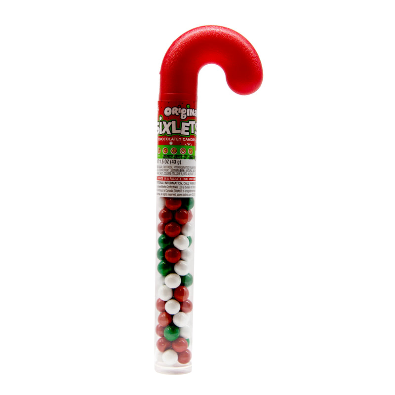 Load image into Gallery viewer, Kroger Original Sixlets Chocolatey Candies Christmas Cane 1.5oz - Exp. 8/16/25
