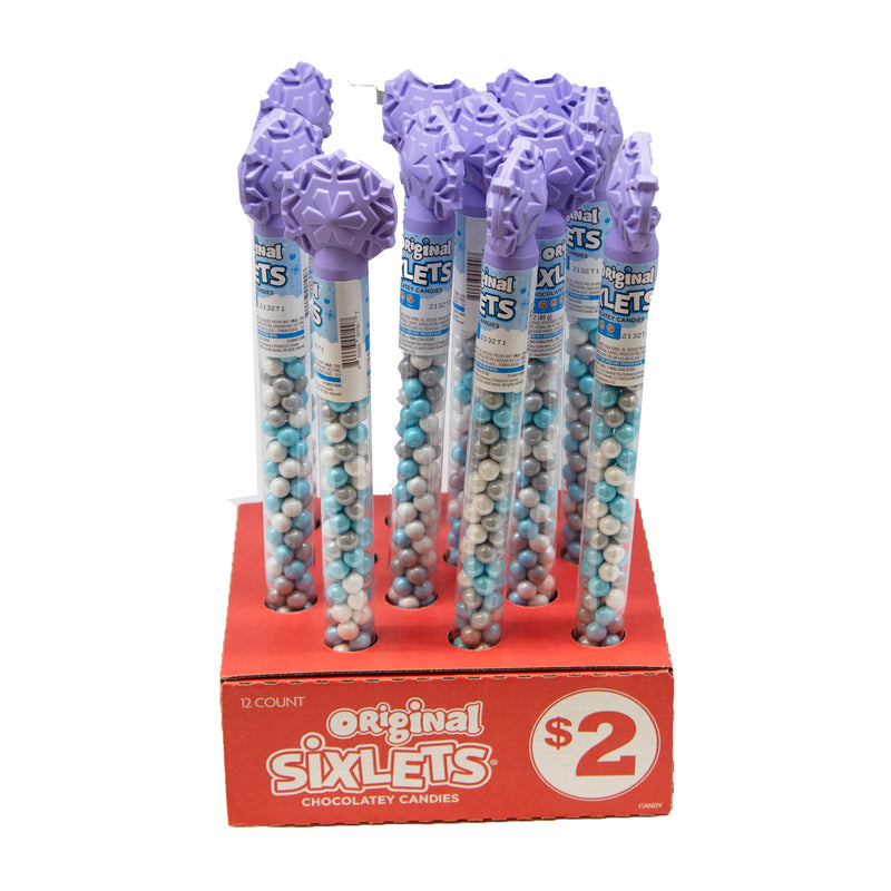 Load image into Gallery viewer, Original Sixlets Chocolatey Candies 3.0 oz Princess Mixed Cane Coded 2132T1
