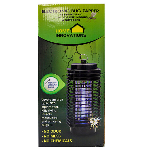 Home Innovations Electronic Bug Zapper Ideal For Use Indoors & Outdoors With Proposition 65