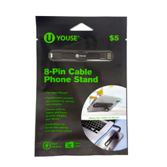 8PIN CABLE PHONE STAND BK