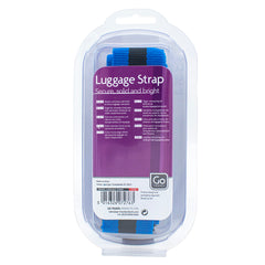 Go Travel Luggage Strap with Clip - Blue