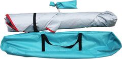 Bliss Hammocks BHT-A39-TO Pop-Up Beach Tent w/Carry Bag for Easy Travel, Sun Protection & Wind Resistant, Waterproof, Lightweight, Durable, Teal and Orange