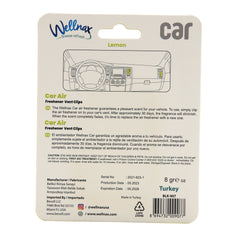 Wellnax Car Clips Refresher Lemon 20/6