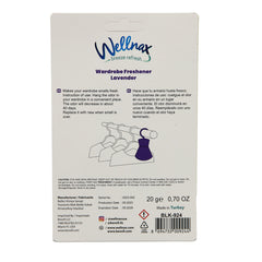 Wellnax Wardrobe Refreshner Lavander 24/ Exp. - 05/28 - Priced By Pc Sold By 24ct Display