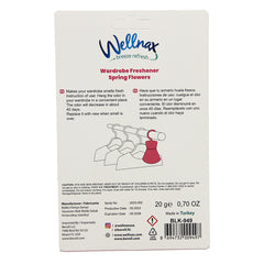 Wellnax Wardrobe Refreshner Spring Flower 24/4 - Priced By Pc Sold By 24ct Display