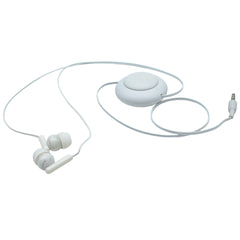 Go Travel World Collection Retractable Earphone - White