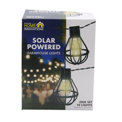 Home Innovation Solar Power 10 Cage Lights