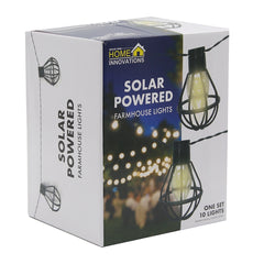 Home Innovation Solar Power 10 Cage Lights