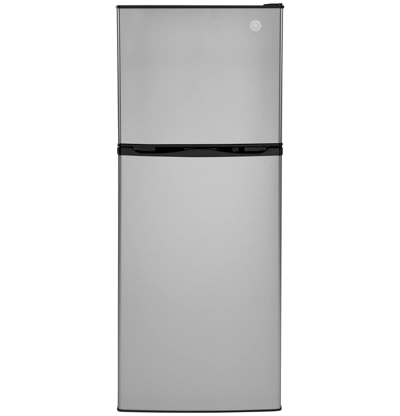 Load image into Gallery viewer, GE 9.8 Cu. Ft. 12 Volt Dc Power Top-Freezer Refrigerator GPV10FSNSB
