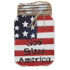 Country God Bless America Wall Accent