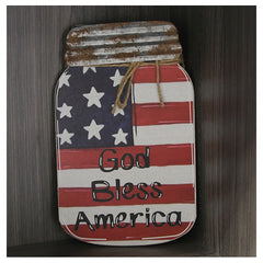 Country God Bless America Wall Accent