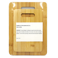 Bamboo Cutting Board Set Of 2