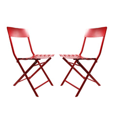 Bistro Set 3 pcs - Table, 2 Chairs Red