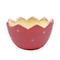 Pink With White Polka Dots Bowl