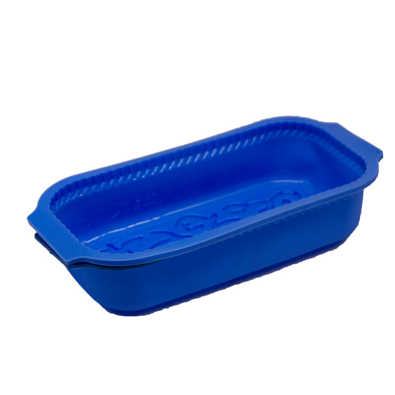 Load image into Gallery viewer, GS Pro Bake Flex Loaf Nonstick Flexible Silicone Sil Ornamental Light Blue Loaf Bakeware
