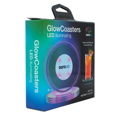 Aura LED Coasters 4pk