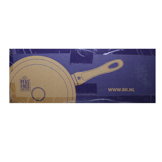 BK Vivid Ceramic Nonstick Induction 3.6 QT Non Stick Saute Pan with Lid, Black (Base mis-labeled wih non-induction) - Brown Box