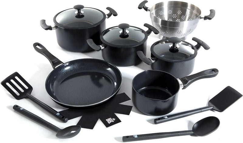 Load image into Gallery viewer, BK Vivid Ceramic Nonstick Induction 14 Piece Nonstick Cookware Set
