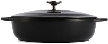 Load image into Gallery viewer, BK Bourgogne Enameled Cast Iron Induction 4.2QT Nonstick Braiser, Black - Retail Packaging
