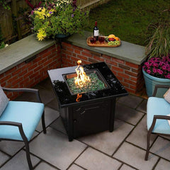 Endless Summer 30 Inch Outdoor Fire Pit - Green Stone
