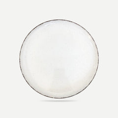 ⌀20cm/7.87in - Salad Plate - SMOOTH  Vanilla Nordic Stoneware Dishwasher & Microwave safe 6 pc/Set